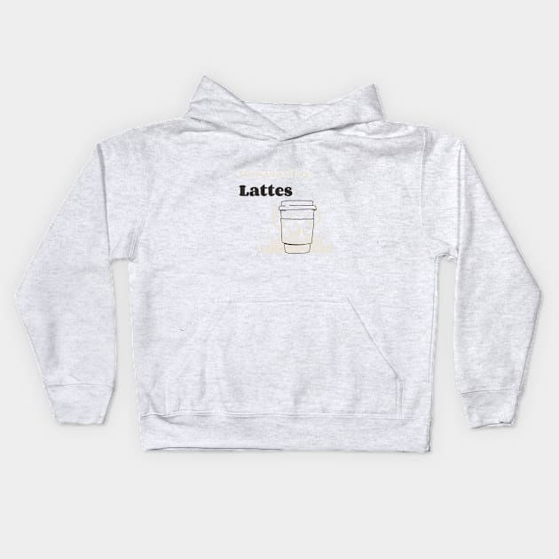 Powered By Lattes Kids Hoodie by Craft and Crumbles